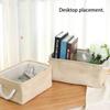 Fabric Storage Basket Home Clothes Toys Sundries Storage Box Foldable Canvas Open Storage Case With Handle Home Organization