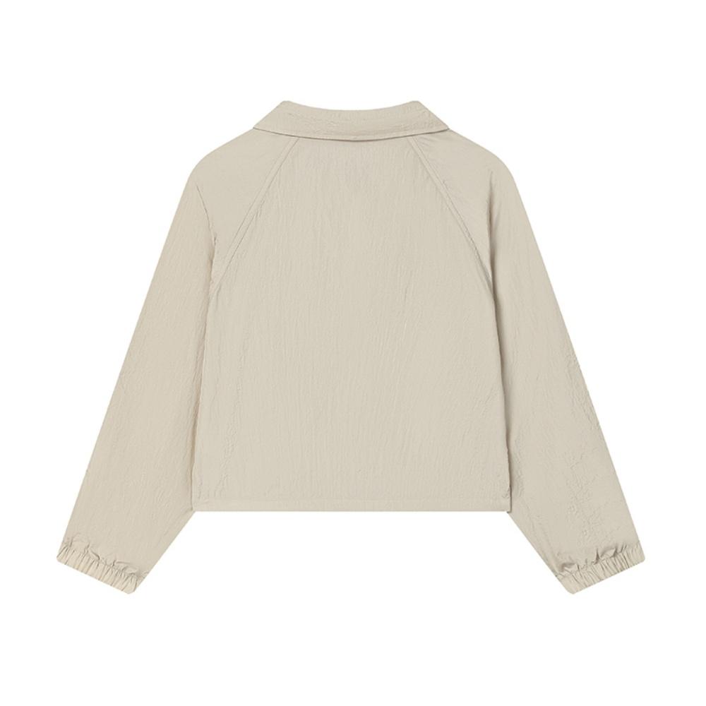 FILA Milano Series Fashion Versatile Comfortable Loose Fit Zip Long Sleeve Shirt Women shirts F11W535702F-GD