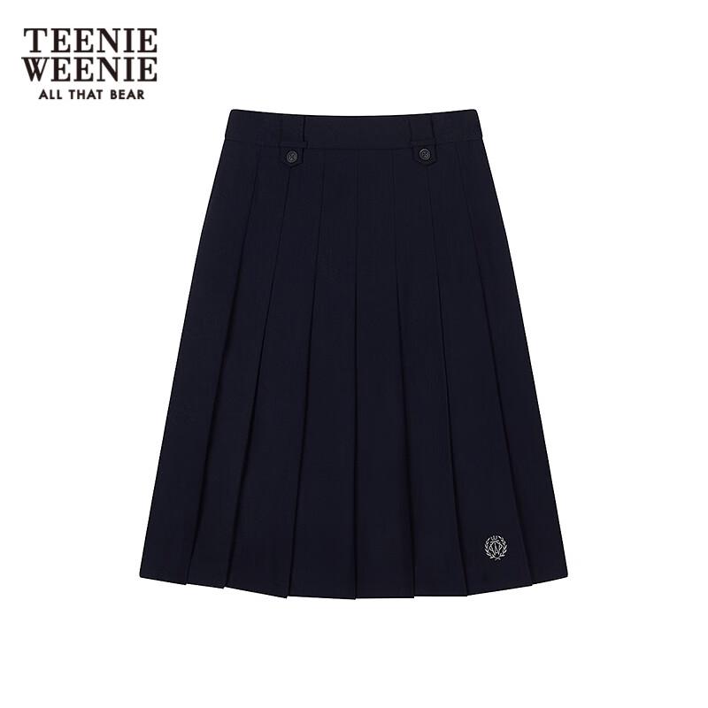 Teenie Weenie Women's Little Bear Letter A-Line Midi Skirt