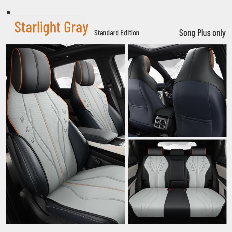 

ZXS Leather Seat Cover Set for BYD Song PLUS (Narrow Version) - All-Season Car Seat Cushion 11111