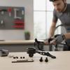 Bike Computer Extension Mount Ebony Front-Facing with Adapters
