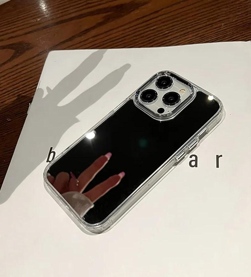 Luxury Acrylic Makeup Mirror Phone Case For iPhone 17 16 15 14 13 12 11 Pro Max XS X XR Plating Shockproof Back Cases Cover