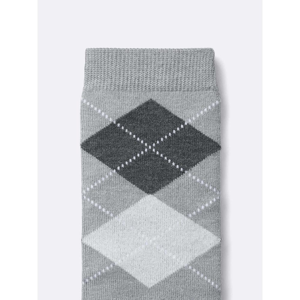 GU by Uniqlo Style Heat Crew Socks  Argyle 