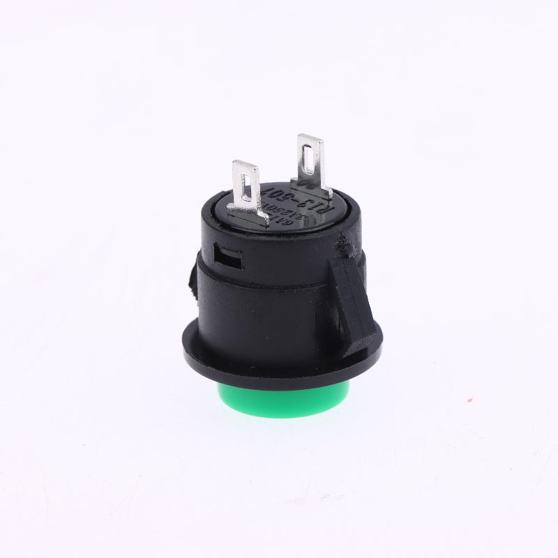 5/10 Stück Momentary Drucktaster R13-507 16mm Runder Schalter 2 Pins Ein-Aus Selbst-Rückstellung Panelmontage