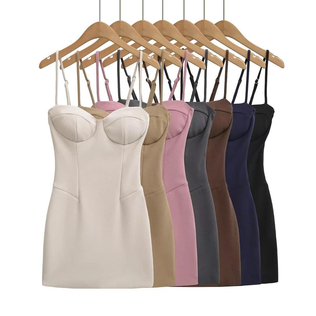 Sexy trägerloses rückenfreies Sommer-Bodycon-Kleid für zierliche Frauen