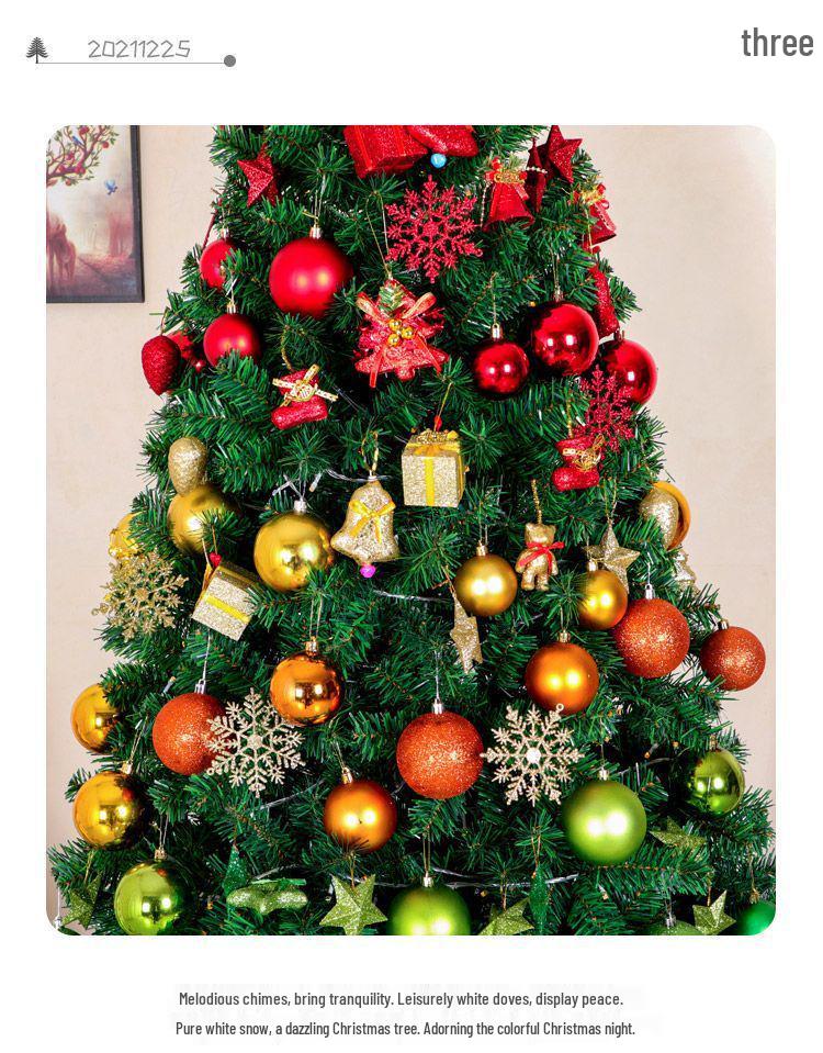 Large Luminous Christmas Tree 1.5m/1.8m/2.1m with Luxury Encrypted Ornaments