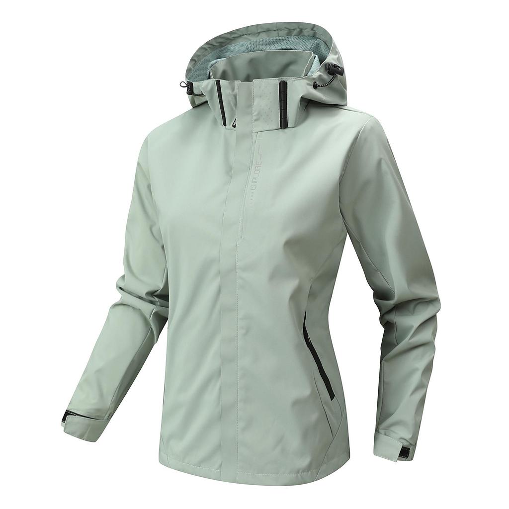 Windproof Waterproof Thin Jacket - Spring/Autumn, Breathable & Loose Fit, Trendy & Casual for Outdoor Hiking.