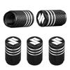 Car Tire Stem Valve Caps Aluminium Car Dustproof Caps Tire Wheel Stem Air Valve Caps For Suzuki JIMNY Grand Vitara Sx4 Swift