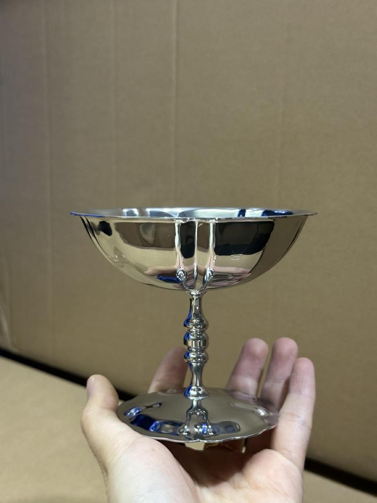 Dessertskål i rostfritt stål Glassbägare Bar Vinglas