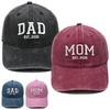 Hot Sale DAD MOM Embroidered Baseball Cap Washed Retro Male and Female Couples Casual Versatile Hat