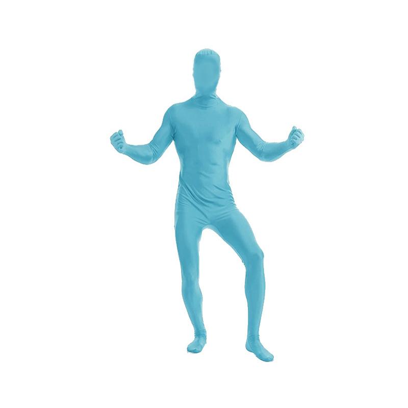 Fluorescent Color Zentai Invisible Jumpsuit Cosplay Costume Bodysuits Halloween Skin Tight Suit Stretch Disappearing Jumpsuit