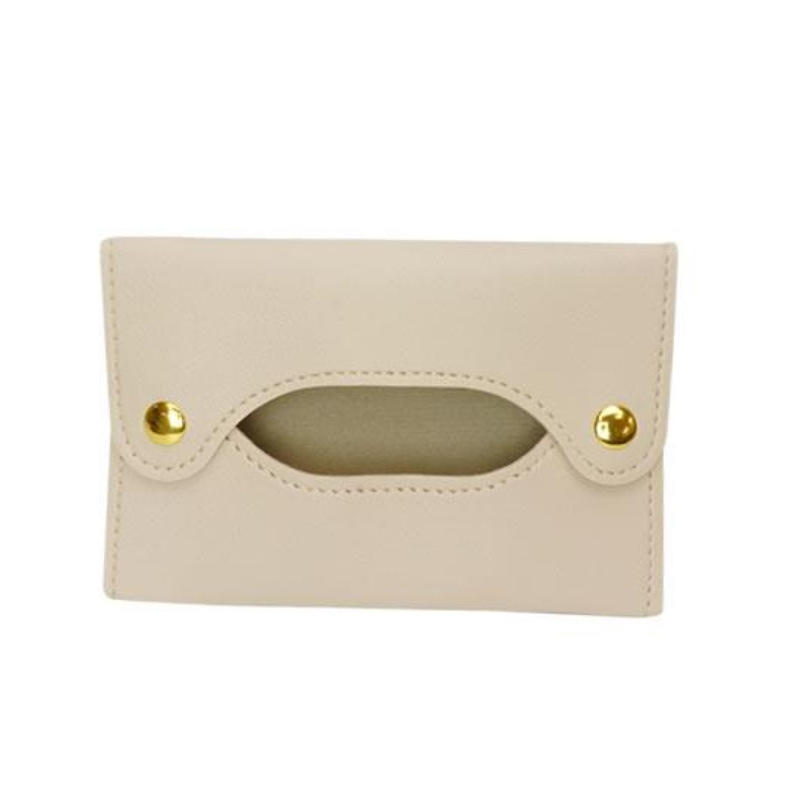 Pocket Tissue Bag Reusable Tissue Travel Pouch Tissue Storage Bag Paper PU Leather Case Sanitary Bags For Bathroom Small Items