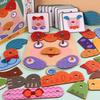 3D Face-Changing Puzzle Blocks: Creative Educational DIY Toy for Kids
