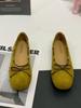 Suede Round Head Light Mouth Single Shoes Women'S Retro Bow Mary Jane Soft Sole Commuting For A Long Time Is Not Tired