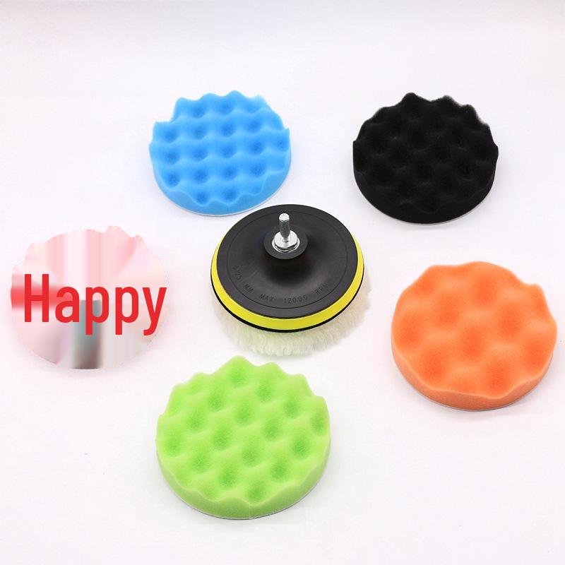 8-Piece Car Polishing Pad Set: 3/4/5/6/7 Inch Waxing and Polishing Sponge Wheels