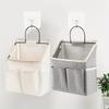 Wall-Mounted Fabric Hanging Pouch for Dorm and Bedside Storage