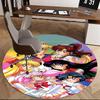 1pc Sailor Moon Round Carpet for Office Chair Mat, Anime Cartoon Design, NonSlip Rug, Suitable for Home Decor, Living Room, Bedroom