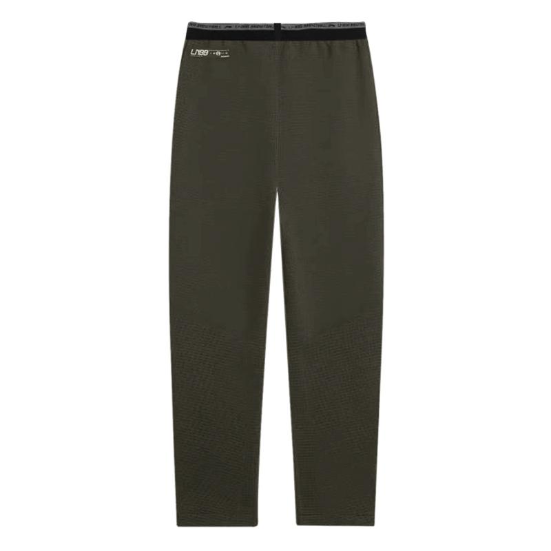 Li Ning CBA Series Mid Waist Loose Breathable Drawstring Knitted Sports Pants Unisex Pants Dark-Gray AKLU537-2