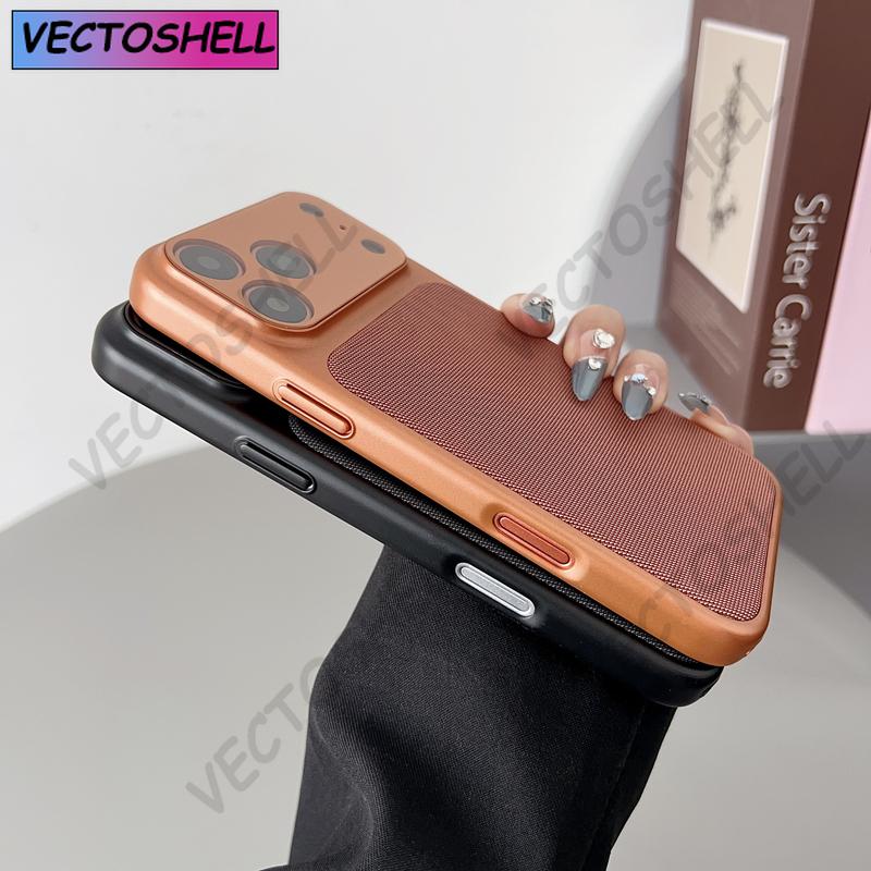 Solid Color Weave Texture Magnetic Phone Case For iPhone 17 17Pro Max 16 15 14 13 12 All Inclusive Lens Wireless Charging Cover