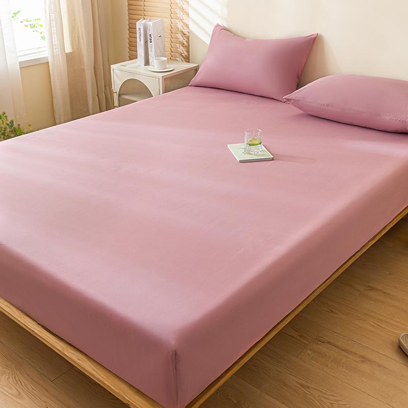100% Waterproof Mattress Cover Fitted Bed Sheet with Elastic Band Anti-Slip Mattress Protector for Single Double Queen King Bed