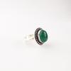 Green Onyx Cab Gemstone 925 Sterling Silver Jewelry Handmade Ring Wedding Gift RR-62-36