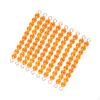 10 Pieces Montessori Bead Chains Math Materials Beads Maze Toys Color Recognition Number Learning