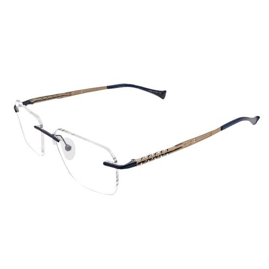 

RSINC Unisex Rimless Metal Frame | Eyeglass Optical for Men and Women, EA Black Gold Black - 120062J 01 53-17-138 | BR 5