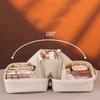 Luxury PU Large Capacity Women Tote Makeup Bag Cosmetic Toiletry Storage Multi Functional Folding Bag Travel Zipper Pouch