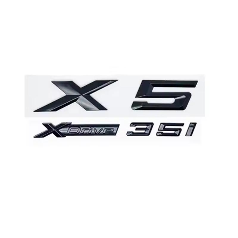 ABS 3d New Style XDrive Alphanumeric Trunk Emblem Sticker for BMW X5 - 28i 30i 35i 40i 48i 50i 30d All-Wheel Drive Badge Yi2