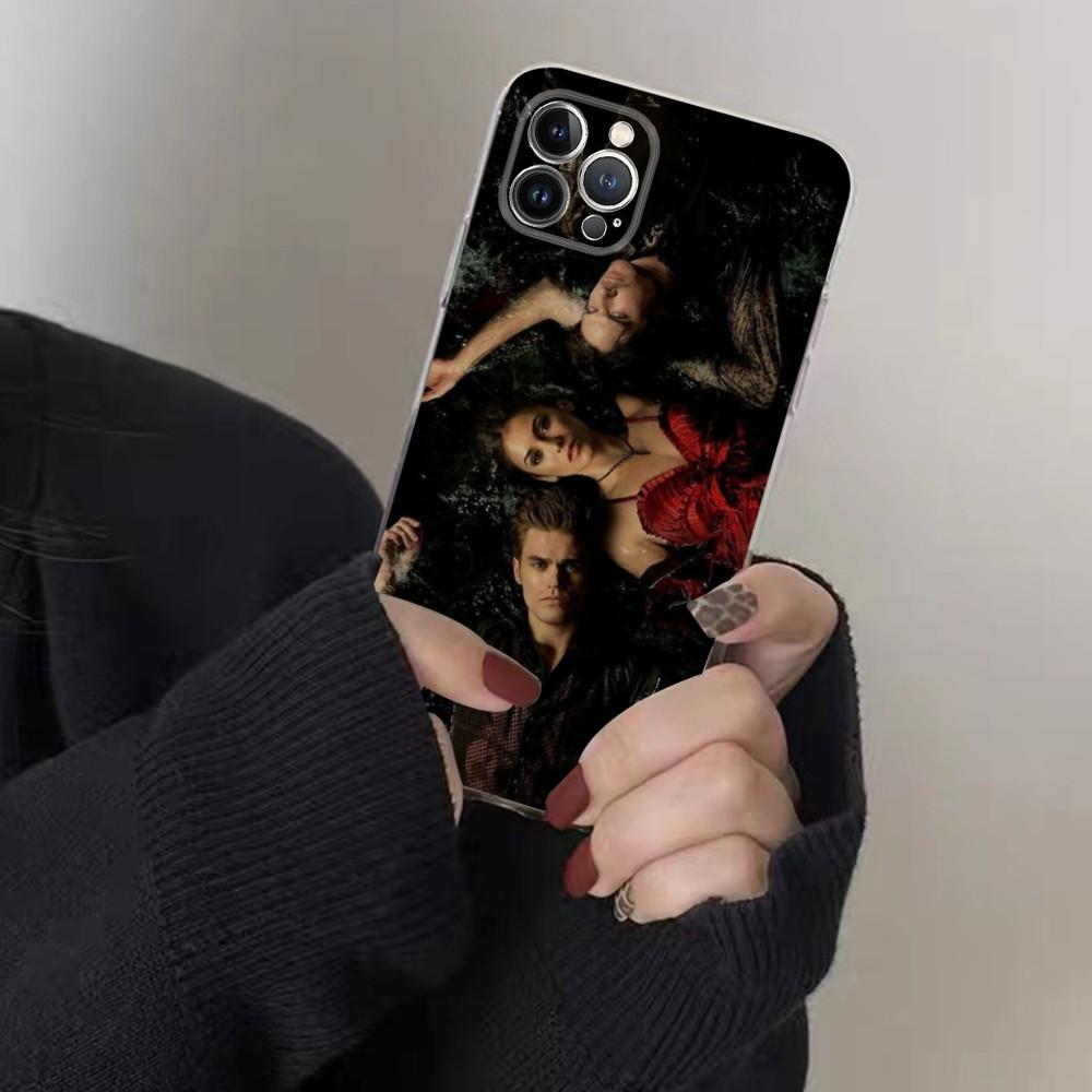 American Movie The Vampire Diaries Phone Case For IPhone 16 15 8 7 6 6S Plus X SE XR XS 14 11 12 13 Mini Pro Max Mobile Case