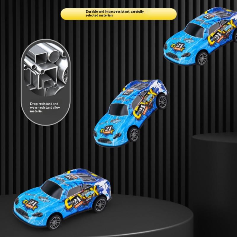 10/30/50Pcs Random Mini Alloy Car Model Diecast Cars Toys With Storage Box Christmas Gift For Kids Sliding Inertia Vehicle Toys