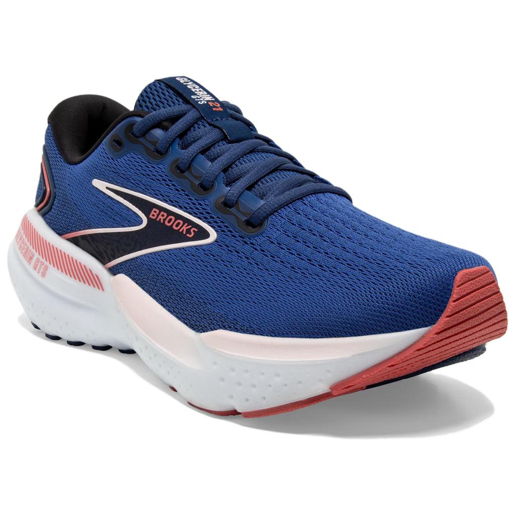 Brooks Glycerin GTS 21 Blue Icy Pink Women Sneakers Rose 120409-1B-496