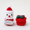 Häkeln Weihnachts Puppen Ornamente Heim Zimmer Dekoration Handgemacht Plüsch Wolle Gestrickt Schneemann Weihnachtsbaum Weihnachtsmann Puppe Party Geschenk