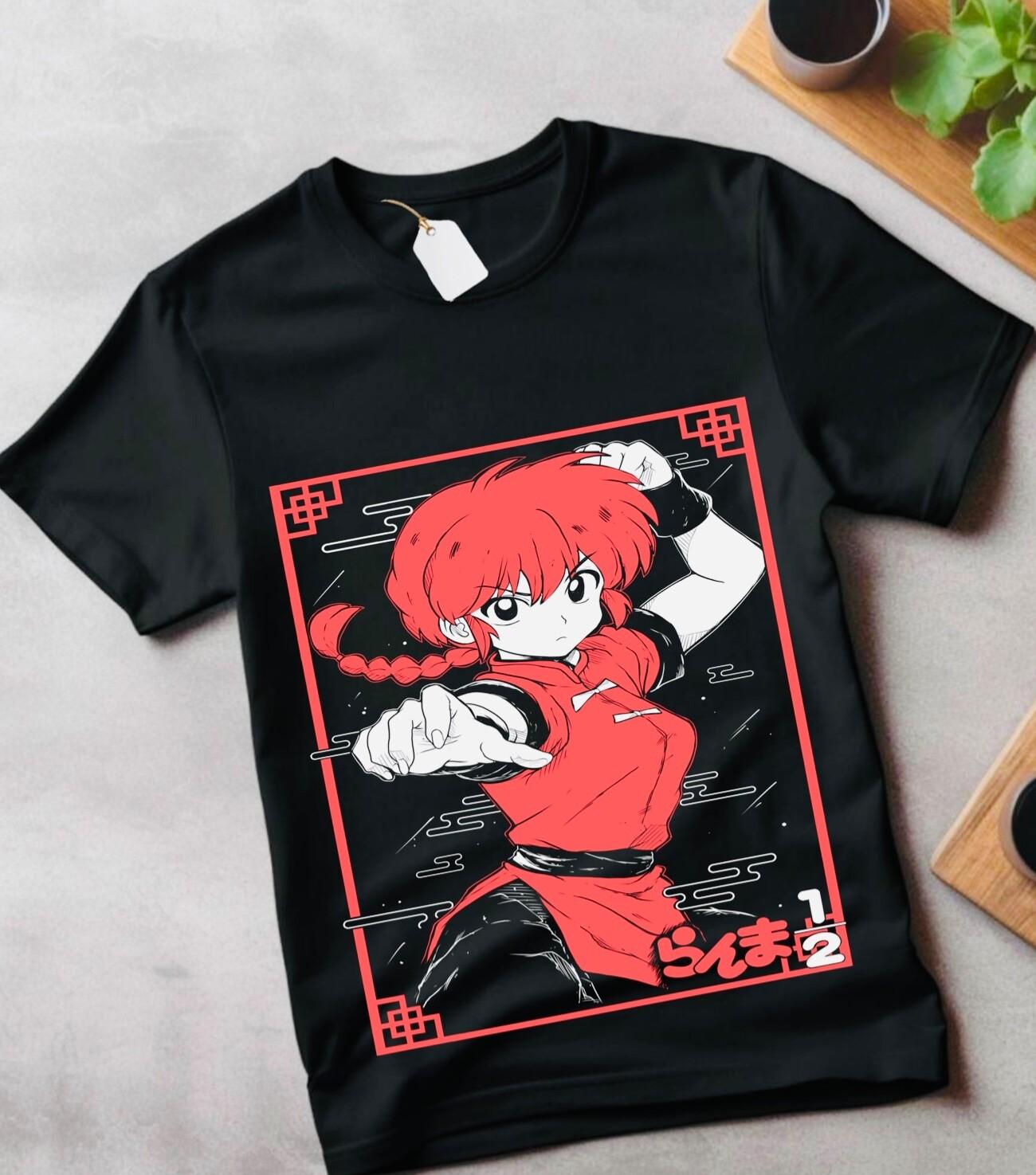 

Shampoo Rumiko T-Shirt Mens Womens Tees Top Takahashi Ranma 1/2 Girl Kawaii Funny Anime gift All Size S
