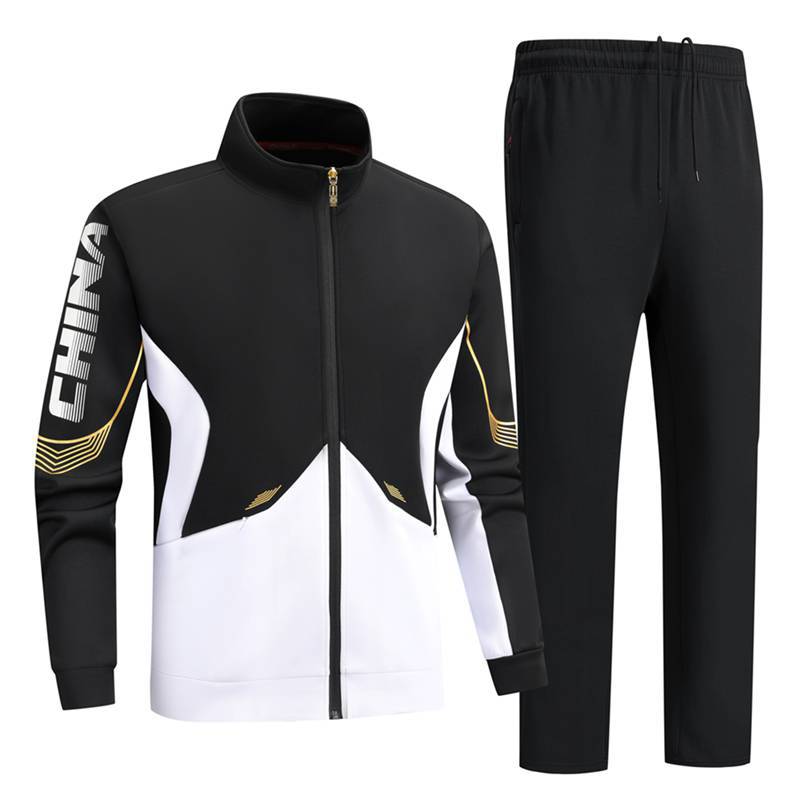 Printed logo Chinese sportswear suit, appearance suit, competition suit, sports training suit, student group sports suit