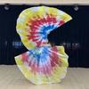 with Telescopic Sticks Rectangle Flags Multicolor Colorful Scarves Flag  Dance Performance