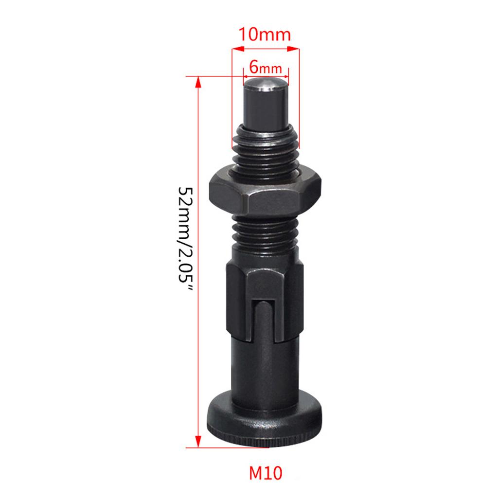 Self-Locking Knob Plunger Fine Thread Screw Indexing Plungers Carbon Steel Knob Plunger for Precise Positioning Durable