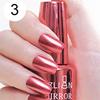 18ml Lasting Solid Color Metallic Mirror Effect Nail Art Polish Varnish Decor