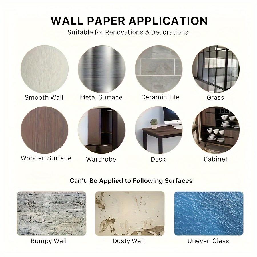 1 Roll  Self-adhesive Wallpaper  Blue and Yellow European Style Flower Wallpaper Peeled and Pasted Furniture Renovation Wallpaper, Wall Decoration!
