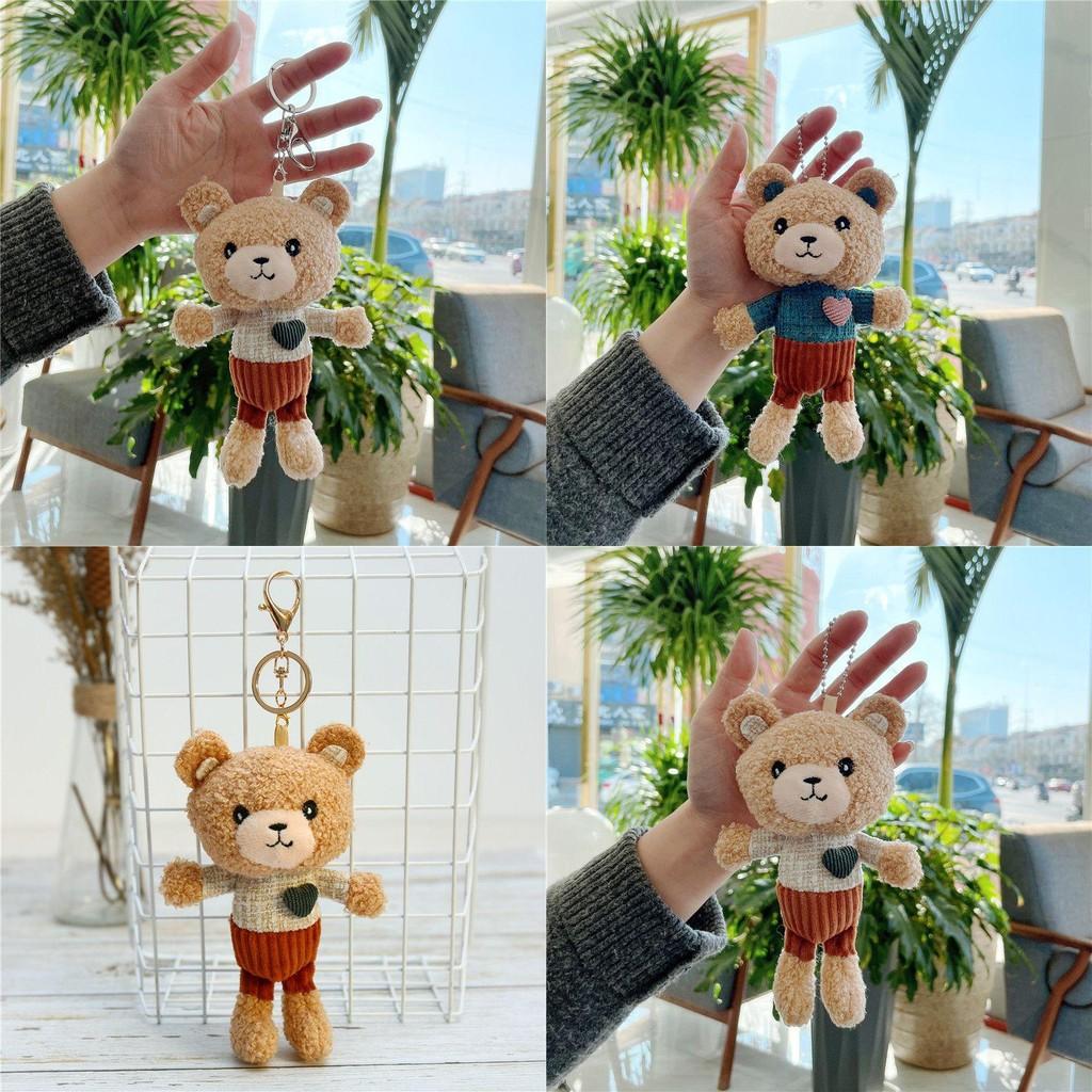 Love Teddy Bear Plush Pendant Adorable Mini Toy Keychain For Birthday Valentine's Day And More!