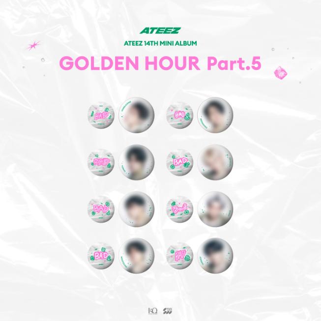 Предзаказ ATEEZ POP-UP Store GOLDEN HOUR: Часть 5 Набор значков HONGJOONG