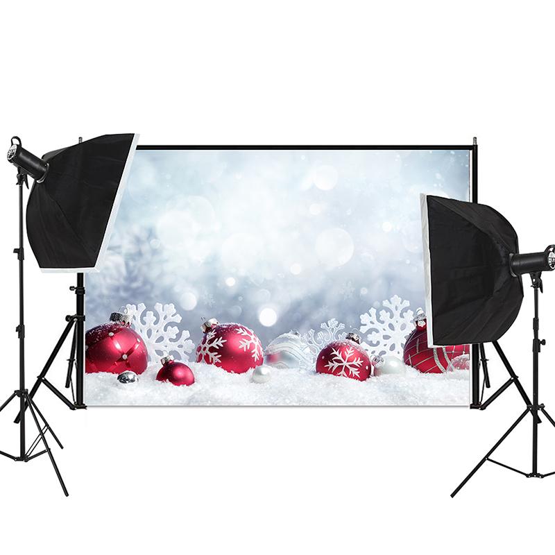 Christmas Wood Board Backgrounds for Photographs Plank Pine Branch Gifts Xmas Bells Winter Snow Family Party Photocall Backdrops