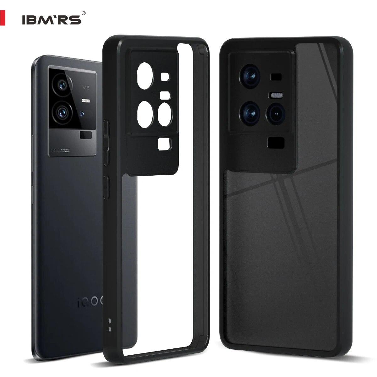 

(В комплекте ремешок на запястье)BMRS совместим с чехлом vivo iQOO 11/11S, защитная задняя крышка из прозрачного поликарбоната + чехол для телефона с мягкими краями TPC transparent прозрачный