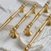 Cabinet Handle 2Pcs Solid Brass Kitchen Cabinet Handles Drawer Pulls T Bar Handles Knobs Wardrobe Furniture Handle Hardware Door Knocker(Hole 128mm)