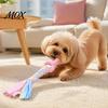 Soft TPR Rubber Dog Toys Spiky Chew Toy with Cotton Rope, Pet Molar Stick Toy, Interactive Durable for Small Medium Dogs Teeth Cleaning Stress Relief