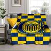 Rosario Central Crest Portable Blanket/Soft Blanket Bedding Blanket Suitable for Travel Camping Living Rooms Offices Sofas Fan Gifts