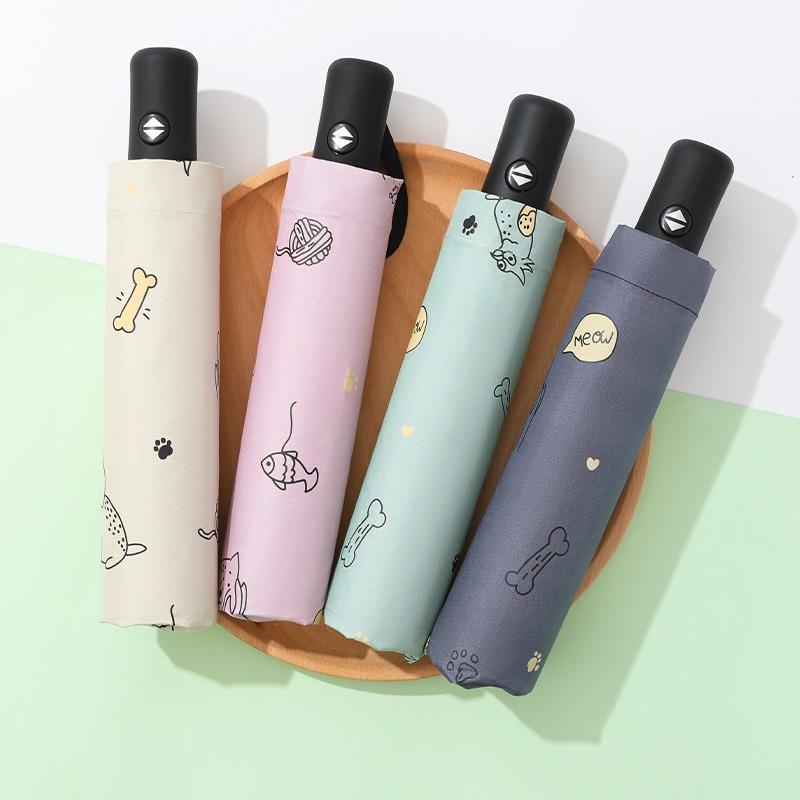 Automatic umbrella weather and rain folding sunscreen parasol sun umbrella ultraviolet