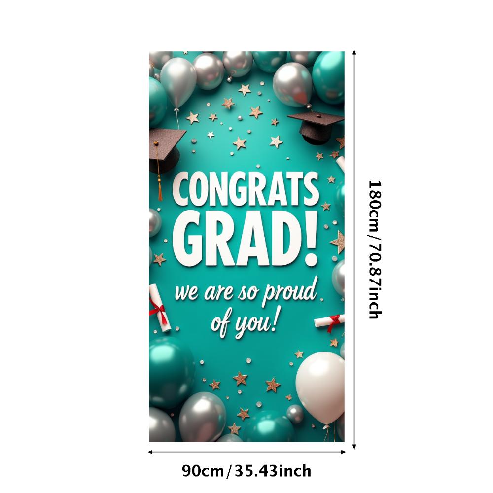 Tło na Graduation Lekkie Rekwizyty Fotograficzne Dekoracja Graduacyjna Wielokrotnego Użycia Baner Graduacyjny Na Spotkania Studenckie Na Zewnątrz
