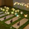 Solar LED Fiber Optic Butterfly Light: Waterproof Garden, Lawn & Courtyard Decoration