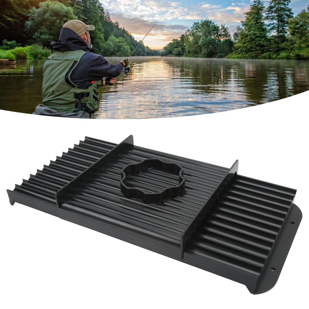 Bait Rolling Plate ABS Plastic Black Portable Lightweigh Fishing Bait Roll Board for Outdoor